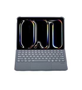 T5504d İpad Pro 11 (2024) Kılıf Palermo Ledli Klavyeli Standlı Tablet Kılıfı - Siyah
