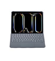 T5504d İpad Pro 11 (2024) Kılıf Palermo Ledli Klavyeli Standlı Tablet Kılıfı - Siyah