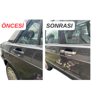Mercedes W201 E-190 Krom Kapı Kolu Takımı Çift Delik 1983-1993 4 Parça