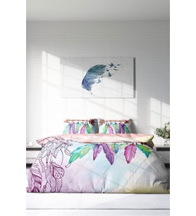 Çift Kişilik ( Lastikli Çarşaflı ) %100 Pamuk Saten Nevresim Takımı Sleep