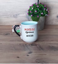 Psikoloji Öğretmeni Kupa Bardak Sihirli Oval Öğretmenler Günü Hediyesi