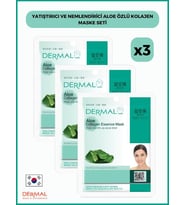 Dermal Yatıştırıcı Ve Nemlendirici Aloe Özlü Kolajen Maske 23 Gr 3 Adet