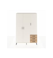 Hyperion Dolap 6 Raflı 3 Çekmeceli Tek Askılı 132x44x195 Aytaşı-Aytaşı/Çam