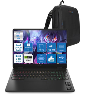 Hp Omen W16-AM0017NT Intel Core 7 240H 24GB Ddr5 2tb SSD Windows 11 Pro RTX5060 8gb Gddr7 16 Inc Wuxga (1920 x 1200) IPS 165HZ 3ms 400NITS %100 Srgb Gaming Laptop WBQ1Z0EAP11 + Zetta Çanta