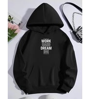 Kışlık Üç İplik Kapşonlu SweatShirt - Siyah