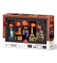 Art Puzzle Kanlı Ay 1000 Parça Çerçeveli Puzzle