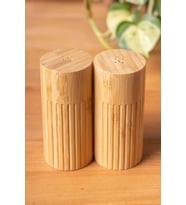 Bambu Tuzluk ve Biberlik Seti, 2'li, 5 x 11 cm