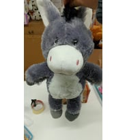 Oyuncak Peluş Simli Sevimli Eşek 50 cm