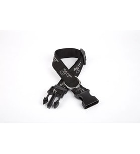 Köpek Desenli Dokuma Köpek Boyun Tasması 3 cm x 36-60 cm