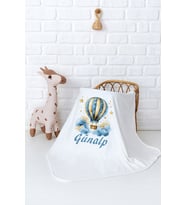 Pia Baby Premium %100 Pamuk Çift Kat Penye Bebek Battaniyesi 80x80 cm 5058-11 (Krem)