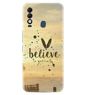 Tecno Spark 8T Kılıf Resimli Desenli Baskılı Silikon Belive in Yourself 1316