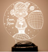 Love Lamp Küçük Kız Kişiye Özel Konsept Hediye 3 Boyutlu Led Lamba