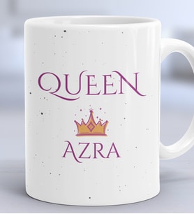 Kişiye Özel Queen Hediye Kupa Bardak Sevgiliye Hediye (Beyaz)