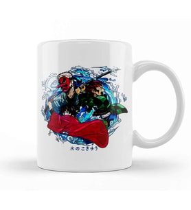 Demon Slayer Kimetsu No Yaiba Water Breathing Kupa Bardak Porselen