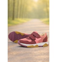 Rakerplus Hakiki Deri Bordo Pembe Kız Çocuk Sneakers Spor Ayakkabı