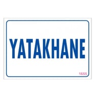 Pvc İş Güvenliği Levhası - Yatakhane