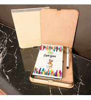 Aşçı Ahşap Kutulu Defter Kalem Set