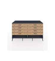 Kronos Konsol 8 Çekmeceli  176x59x99 Antrasit-Antrasit/Çam