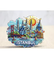 Ahşap İstanbul Temalı Magnet Alk4600