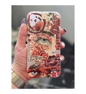 Iphone 11 Uyumlu Red Aesthetic Tasarımlı Şeffaf Telefon Kılıfı