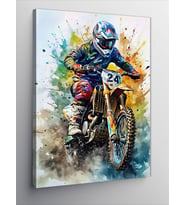 Kanvas Tablo Motocross Yarışı