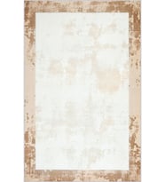 Eliana Home Baskılı, Yıkanabilir Kaymaz Taban Salon Halısı LNA0760 100x150 cm (Krem)