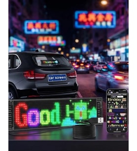 Rgb Kayan Yazı Led Panel Telefon Kontrollü Animasyonlu Akıllı Ekran