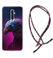 Oppo Reno 2Z 4 Lite 4 Pro 5 6 7 A31 Kılıf Boyun Asklı Rasta Silikon Kartal 1622