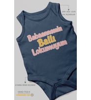 Babaannemin Ballı Lokumuyum Sıfır Kol Bebek Zıbını %100 Pamuk