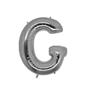 Folyo balon harf g gümüş 16 ınc(40cm) pk:1-