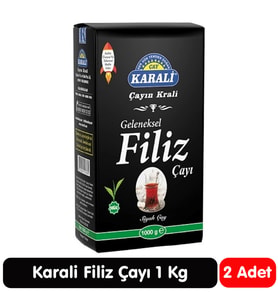 Karali Geleneksel Filiz Siyah Çay 1 Kg 2 Paket