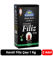 Karali Geleneksel Filiz Siyah Çay 1 Kg 2 Paket