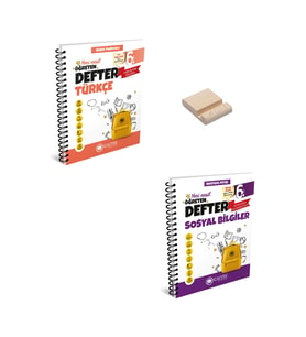 6. Sınıf Öğreten Defter Türkçe ve Sosyal Bilgiler + Telefon Standı