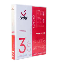 Önder Sunum Klasörü 2 Halkalı 30 MM A4 Beyaz 2003-5