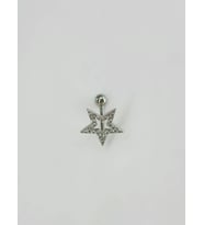 Yıldız Detaylı Göbek Piercing - Pg0101