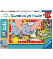 Ravensburger Çocuk Yapbozu 05575 - Macera Çağırıyor! - 2 X 12 Parça Disney Yapbozu, 3 Yaşından Büyük (Krem)