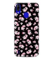 Reeder P13 Blue Kılıf Desenli Silikon Unicorn Flowers