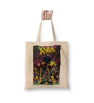 Xmen Fenix Negra Beyaz Bez Çanta Uzun Saplı Alışveriş Çantası Plaj Çantası