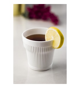 Akrilik Beyaz 6lı Kısa Bardak & Su Meşrubat Kahve Yanı Bardağı 300 ml ( Cam Değildir )