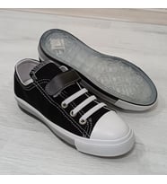 Fiyra 9002 Siyah Keten Sneaker Cırtlı Çocuk Spor Ayakkabı