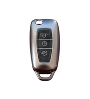 Ford Focus/Cmax/Fi esta/Mondeo/Transit Anahtar Uyumlu Silikon Oto Anahtar Kumanda Kabı Kılıf Füme