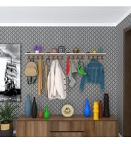 Kenzlife elbise askılığı karayemiş4 crd 26*152*12 vestiyer portmanto askı askılık 16 adet askı (Karışık)