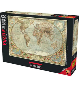 Anatolian Puzzle 2000 Parça Dünya Haritası 3935