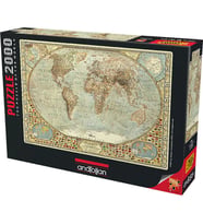 Anatolian Puzzle 2000 Parça Dünya Haritası 3935