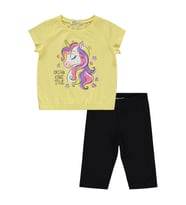 Civil Girls Kız Çocuk Takım 2-5 Yaş Açık Sarı (Açık Sarı)