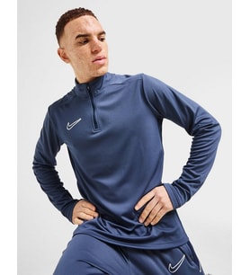Dri-FIT Acd25 Çeyrek Fermuarlı Uzun Kollu Füme Erkek Antrenman Üstü