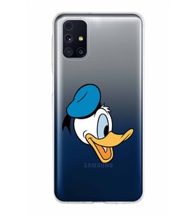 Samsung Galaxy M31s Kapak Donald Duck Tasarımlı Şeffaf Silikon Kılıf