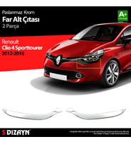 Renault Clio 4 Sporttourer Krom Far Alt Çıtası 2 Prç. 2012-2016