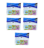 Arma Baskılı Mini Blok Poşet Torba - No : 3 - 30x50 Cm. - Beyaz - 100 Adetlik 5 Paket