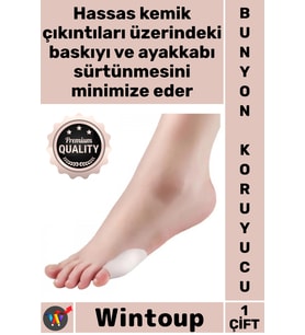 #BunyonKoruyucu Ortopedik Jel Rahatlatıcı Esnek Aparat Silikon Serçe Parmak Kemik Koruyucu Bunyon